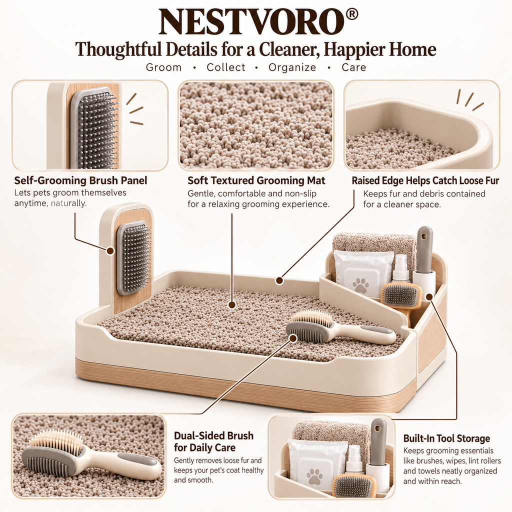 NESTVORO® FurNest Home Pet Grooming Station