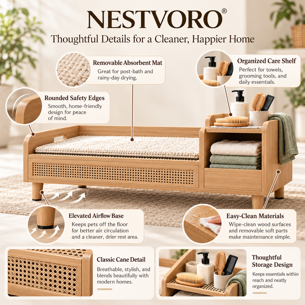 NESTVORO® CoolNest Pet Cooling & Drying Care Station
