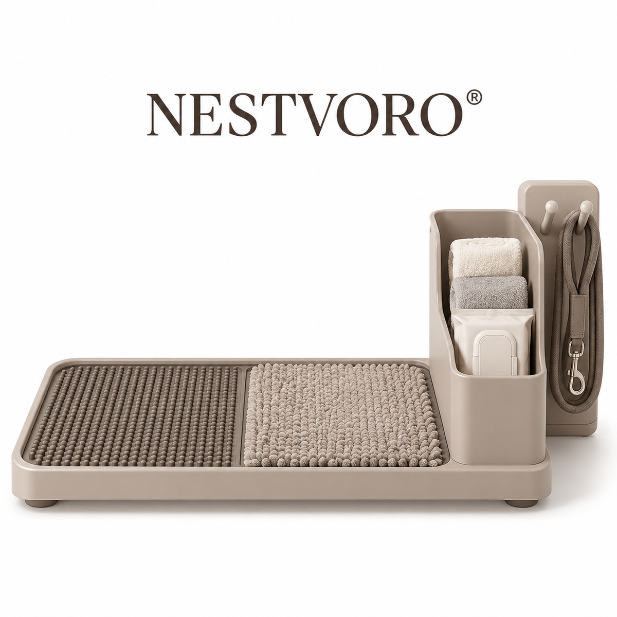 NESTVORO® PawPort Pet Entryway Cleaning Station