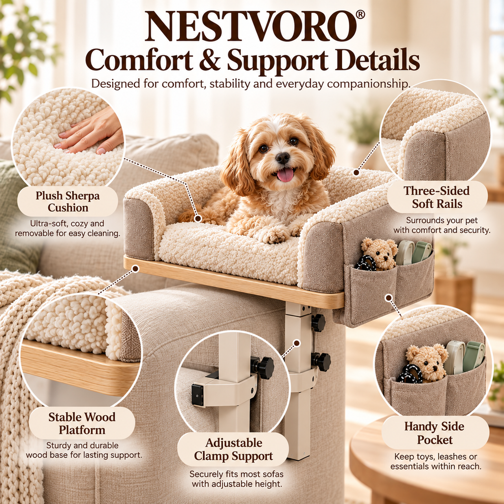 NESTVORO® BreezeNest Indoor-Outdoor Elevated Pet Lounger
