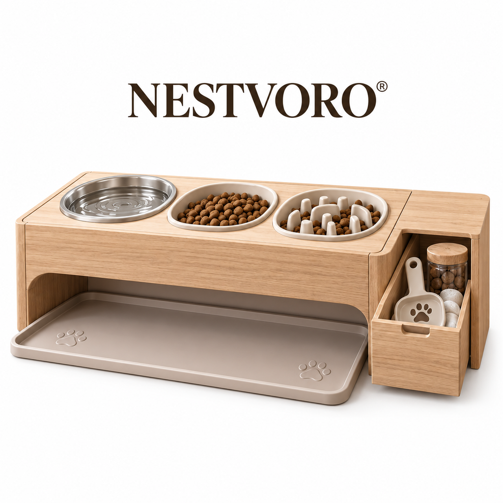 NESTVORO® DineNest Integrated Pet Feeding Station