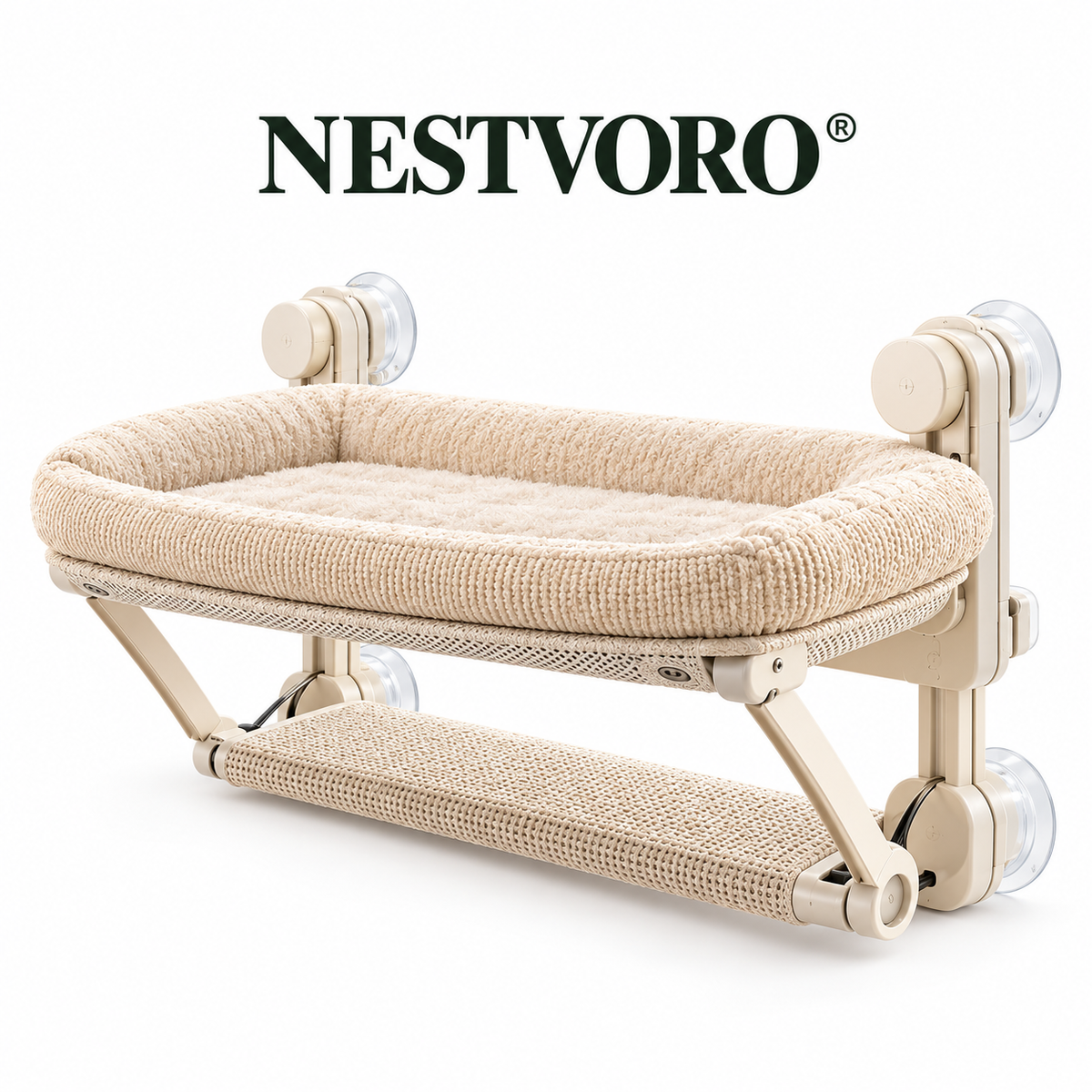 NESTVORO® WindowNest Elevated Window Pet Lounger