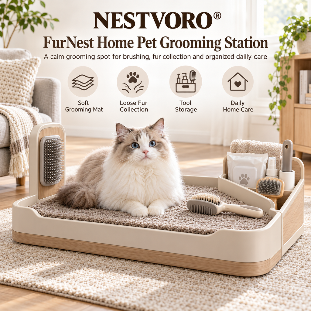 NESTVORO® FurNest Home Pet Grooming Station