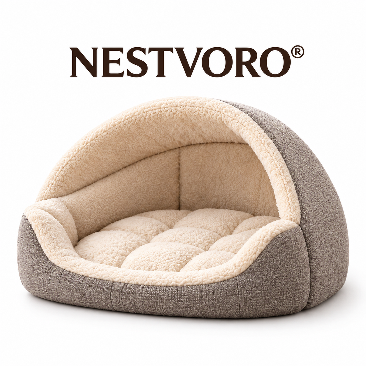 NESTVORO® CozyCove 3-in-1 Convertible Pet Retreat