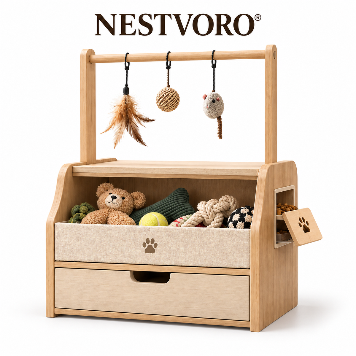 NESTVORO® PlayNest Pet Toy Rotation & Activity Station