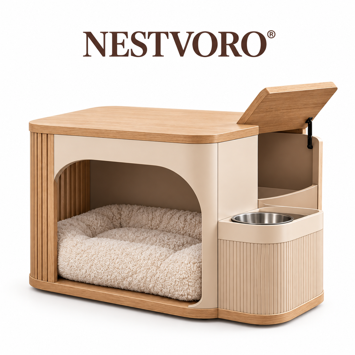 NESTVORO® SideNest Pet Companion Side Table